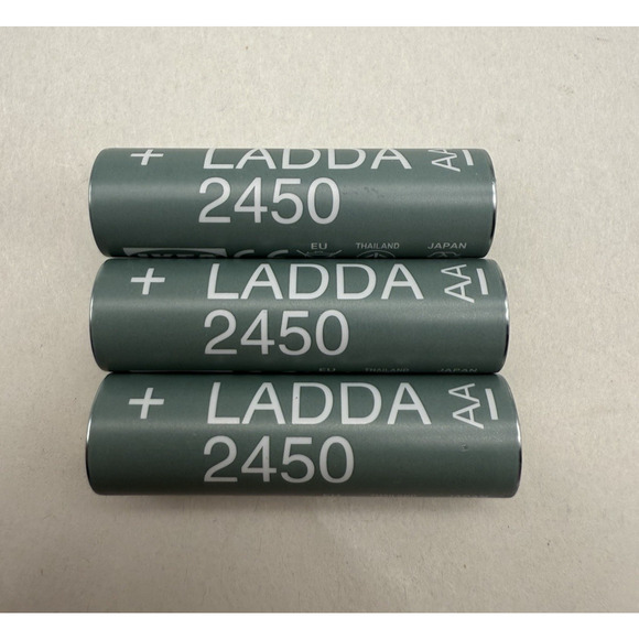 IKEA LADDA AA 2450mAH Rechargeable Batteries Multi-Use NiMH Clock Remote Toy 3pc - Picture 2 of 8